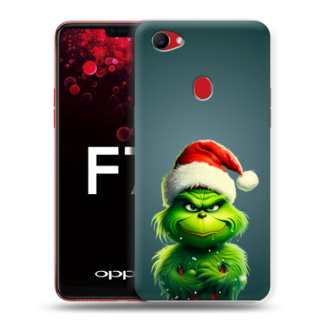 Пластиковый чехол на OPPO F7 с принтом Новый год
