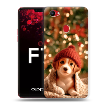 Пластиковый чехол на OPPO F7 с принтом Новый год