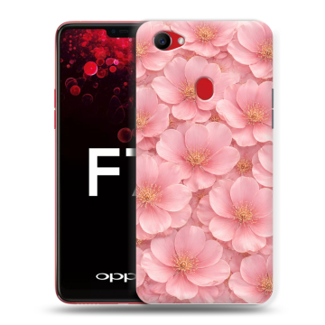 Пластиковый чехол на OPPO F7 с принтом женский