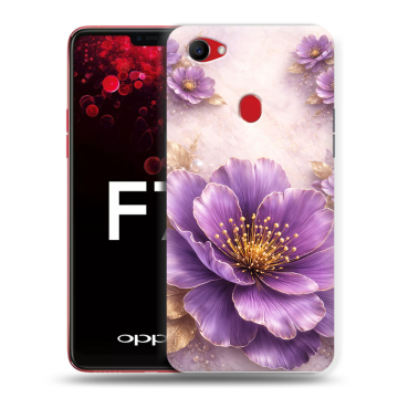 Пластиковый чехол на OPPO F7 с принтом женский