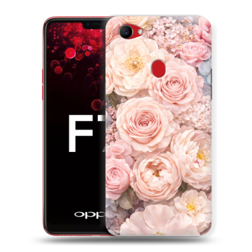 Пластиковый чехол на OPPO F7 с принтом женский