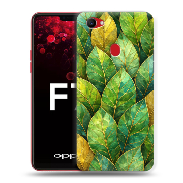 Пластиковый чехол на OPPO F7 с принтом женский