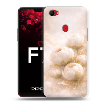 Пластиковый чехол на OPPO F7 с принтом женский