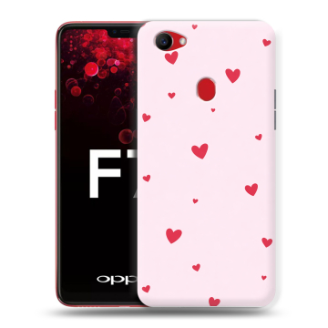Пластиковый чехол на OPPO F7 с принтом для девочек