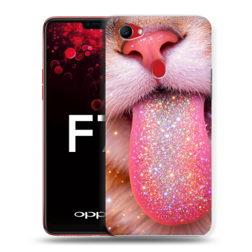 Пластиковый чехол на OPPO F7 с принтом для девочек