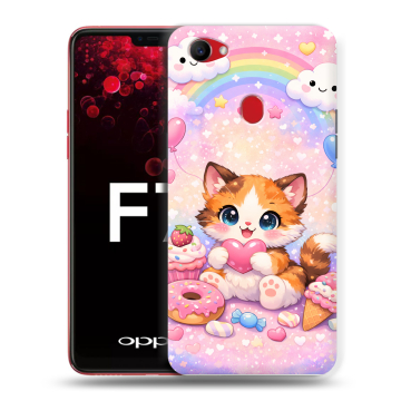 Пластиковый чехол на OPPO F7 с принтом для девочек Пластиковый чехол на OPPO F7 с принтом для девочек
