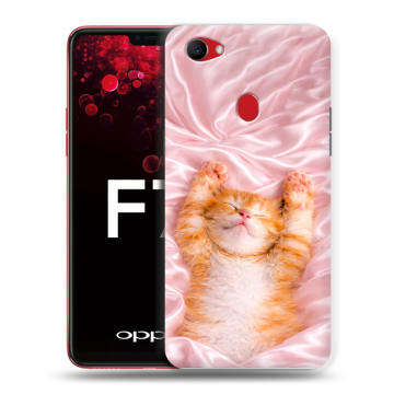 Пластиковый чехол на OPPO F7 с принтом женский