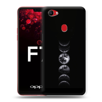 Пластиковый чехол на OPPO F7 с принтом женский
