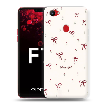 Пластиковый чехол на OPPO F7 с принтом для девочек