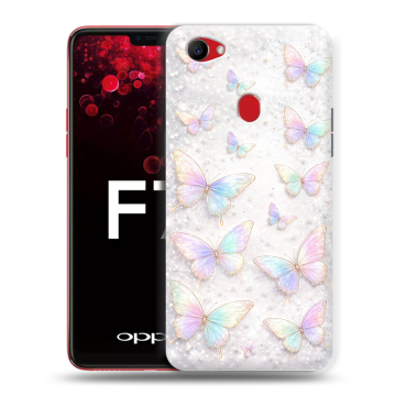 Пластиковый чехол на OPPO F7 с принтом женский
