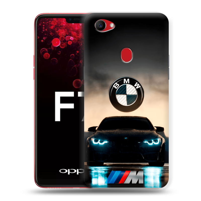 Пластиковый чехол на OPPO F7 с принтом БМВ BMW Пластиковый чехол на OPPO F7 с принтом БМВ BMW