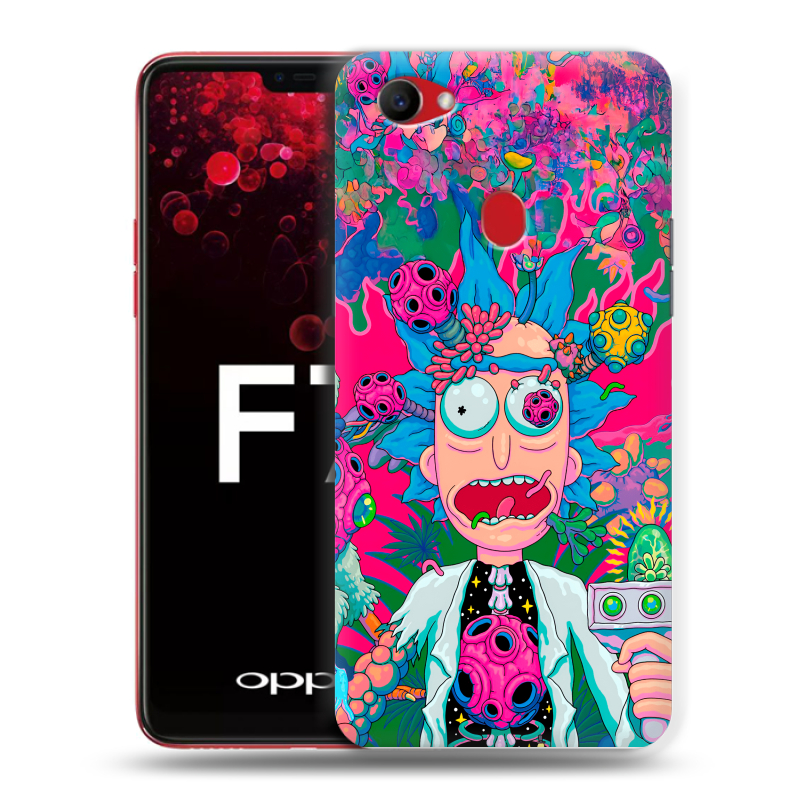 Пластиковый чехол на OPPO F7 с принтом Рик и Морти Rick Morty Пластиковый чехол на OPPO F7 с принтом Рик и Морти Rick Morty