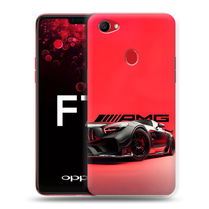 Пластиковый чехол на OPPO F7 с принтом Мерседес Mercedes AMG Пластиковый чехол на OPPO F7 с принтом Мерседес Mercedes AMG