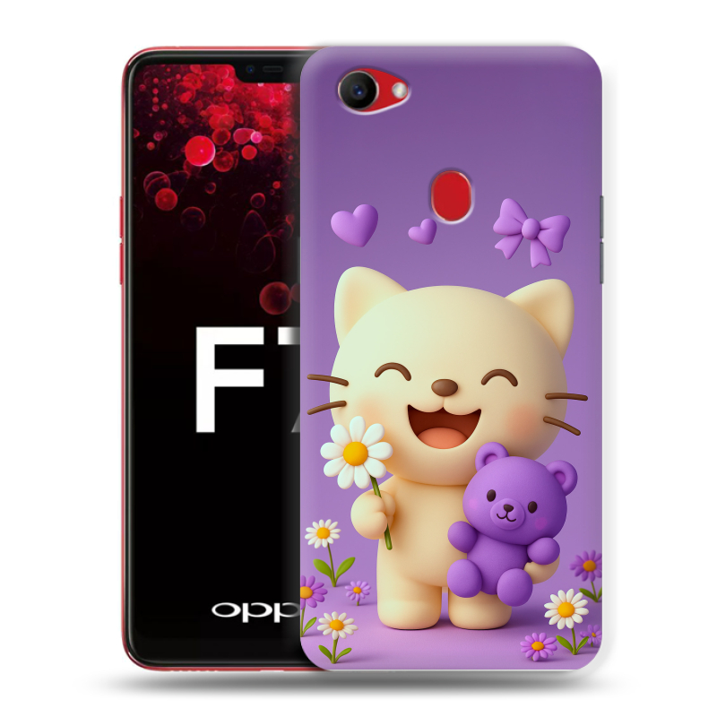 Пластиковый чехол на OPPO F7 с принтом для девочек Пластиковый чехол на OPPO F7 с принтом для девочек