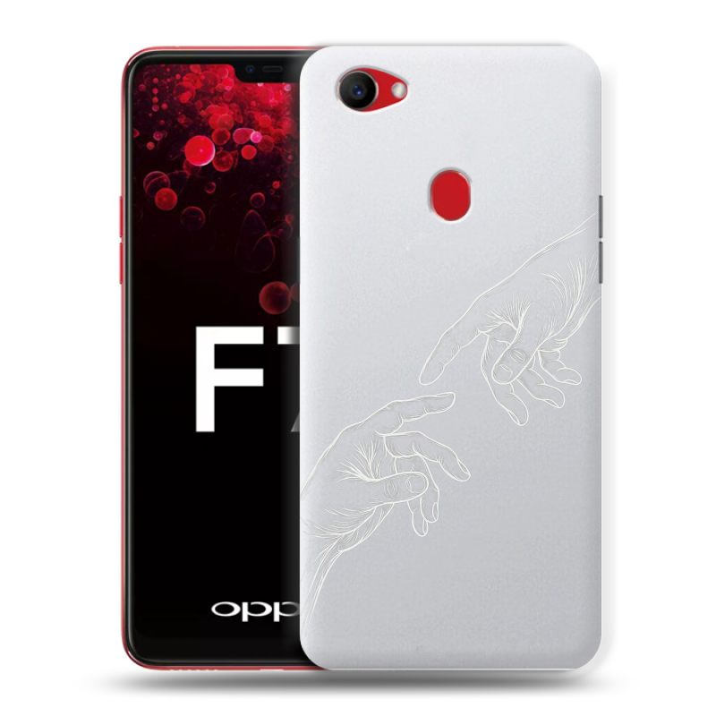 Пластиковый чехол на OPPO F7 с принтом Сотворение мира Пластиковый чехол на OPPO F7 с принтом Сотворение мира