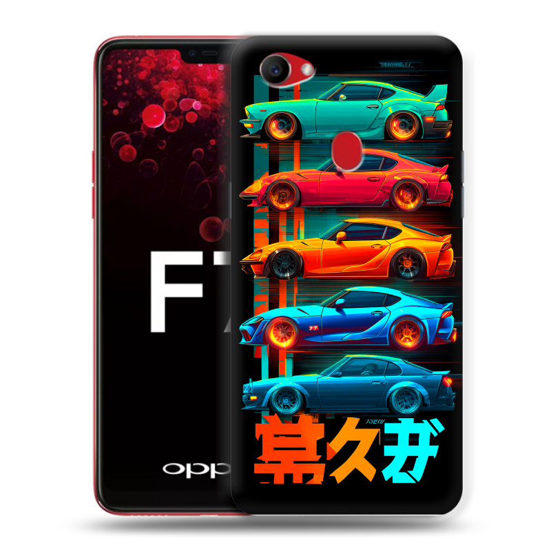 Пластиковый чехол на OPPO F7 с принтом машины тачки Пластиковый чехол на OPPO F7 с принтом машины тачки