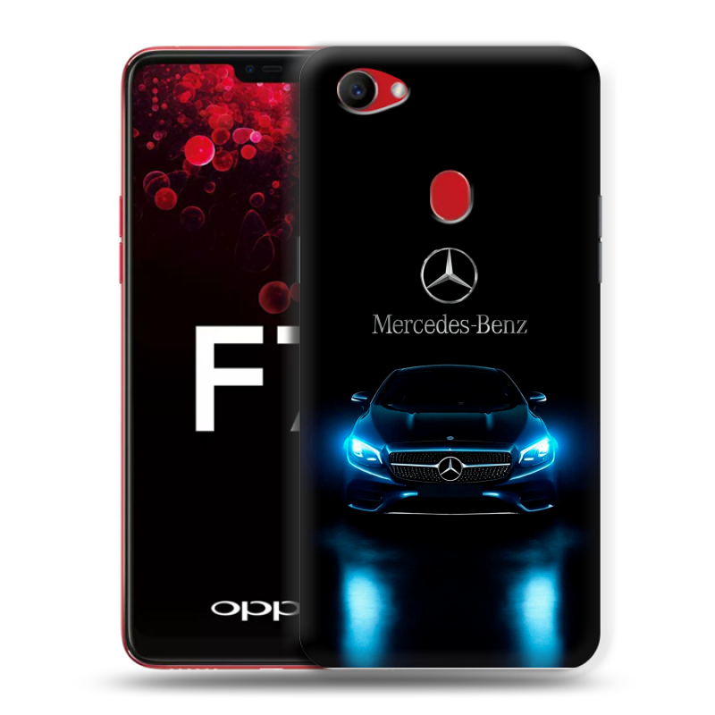 Пластиковый чехол на OPPO F7 с принтом Mercedes Мерседес Пластиковый чехол на OPPO F7 с принтом Mercedes Мерседес