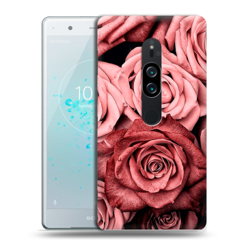 Пластиковый чехол на Sony Xperia XZ2 Premium с принтом Цветы розы