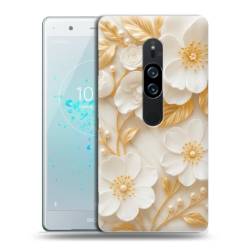 Пластиковый чехол на Sony Xperia XZ2 Premium с принтом Цветы
