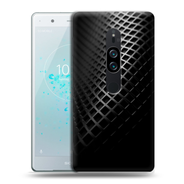 Пластиковый чехол на Sony Xperia XZ2 Premium с принтом Текстура металла