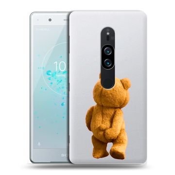 Пластиковый чехол на Sony Xperia XZ2 Premium с принтом Медведь