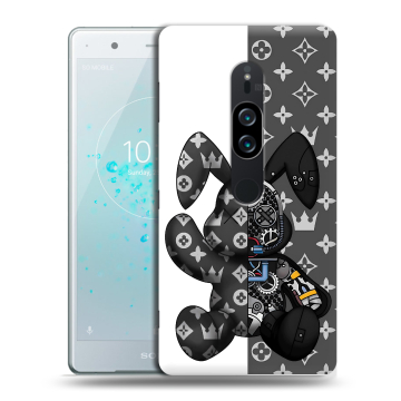 Пластиковый чехол на Sony Xperia XZ2 Premium с принтом Луи робот