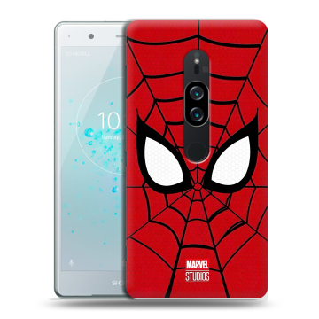 Пластиковый чехол на Sony Xperia XZ2 Premium с принтом человек паук spiderman Пластиковый чехол на Sony Xperia XZ2 Premium с принтом человек паук spiderman
