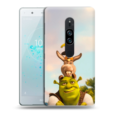 Пластиковый чехол на Sony Xperia XZ2 Premium с принтом Шрек Shrek Пластиковый чехол на Sony Xperia XZ2 Premium с принтом Шрек Shrek