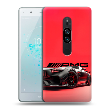 Пластиковый чехол на Sony Xperia XZ2 Premium с принтом Мерседес Mercedes AMG Пластиковый чехол на Sony Xperia XZ2 Premium с принтом Мерседес Mercedes AMG