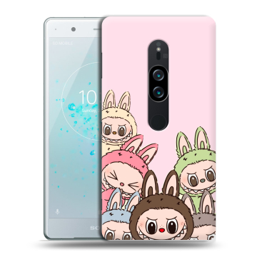 Пластиковый чехол на Sony Xperia XZ2 Premium с принтом Лабубу Пластиковый чехол на Sony Xperia XZ2 Premium с принтом Лабубу