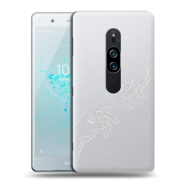 Пластиковый чехол на Sony Xperia XZ2 Premium с принтом Сотворение мира Пластиковый чехол на Sony Xperia XZ2 Premium с принтом Сотворение мира