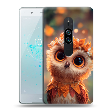 Пластиковый чехол на Sony Xperia XZ2 Premium с принтом Милая сова