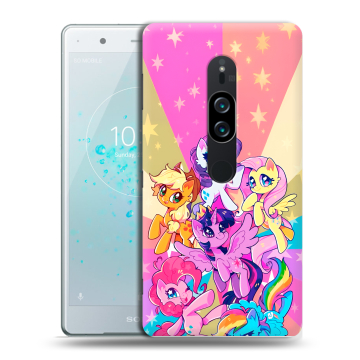 Пластиковый чехол на Sony Xperia XZ2 Premium с принтом My little pony Дружба чудо
