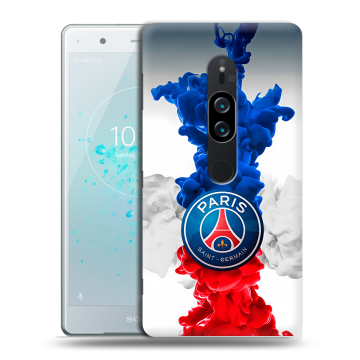 Пластиковый чехол на Sony Xperia XZ2 Premium с принтом PSG ПСЖ