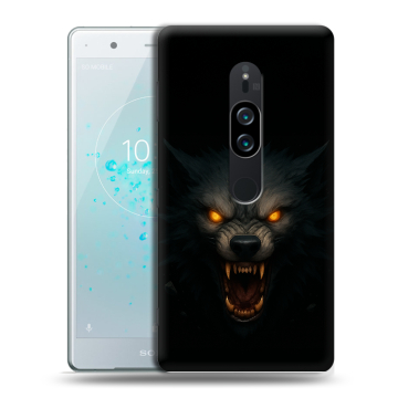 Пластиковый чехол на Sony Xperia XZ2 Premium с принтом Волк