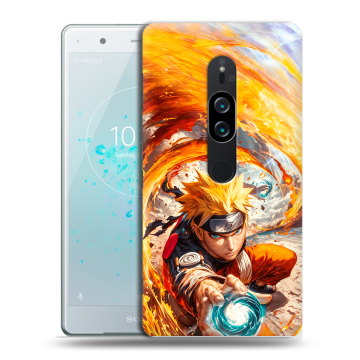 Пластиковый чехол на Sony Xperia XZ2 Premium с принтом Аниме Наруто Naruto