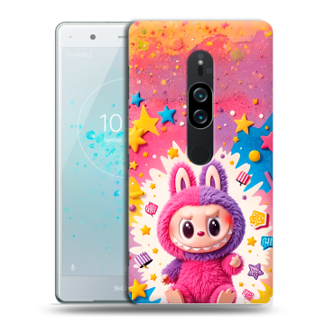 Пластиковый чехол на Sony Xperia XZ2 Premium с принтом Labubu Лабубу