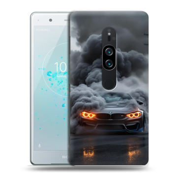 Пластиковый чехол на Sony Xperia XZ2 Premium с принтом BMW БМВ Пластиковый чехол на Sony Xperia XZ2 Premium с принтом BMW БМВ