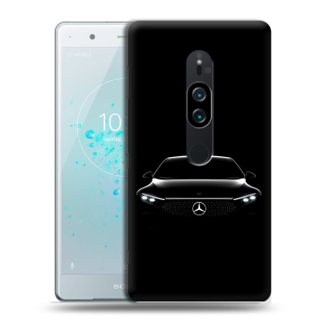 Пластиковый чехол на Sony Xperia XZ2 Premium с принтом Mercedes Мерседес