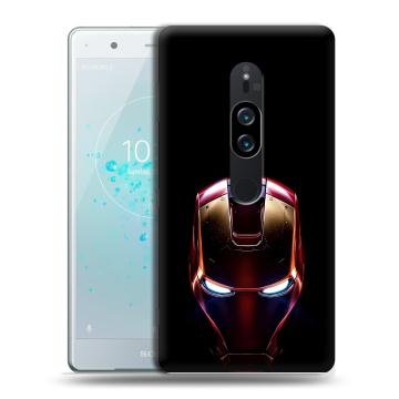 Пластиковый чехол на Sony Xperia XZ2 Premium с принтом IronMan Железный человек