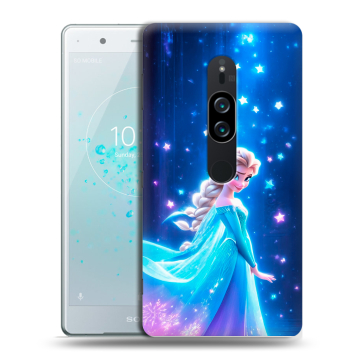 Пластиковый чехол на Sony Xperia XZ2 Premium с принтом Холодное сердце Frozen