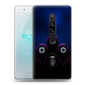 Пластиковый чехол на Sony Xperia XZ2 Premium с принтом Игра Кальмара Пластиковый чехол на Sony Xperia XZ2 Premium с принтом Игра Кальмара