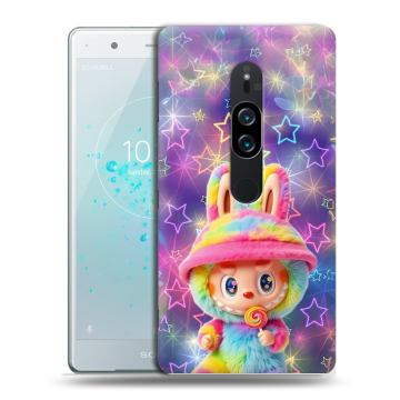 Пластиковый чехол на Sony Xperia XZ2 Premium с принтом Labubu Лабубу