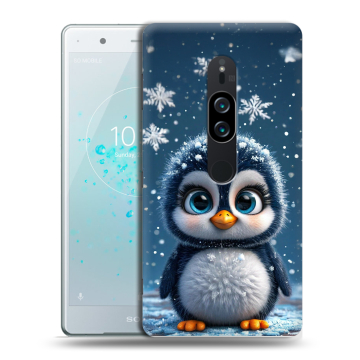 Пластиковый чехол на Sony Xperia XZ2 Premium с принтом Новый год Пластиковый чехол на Sony Xperia XZ2 Premium с принтом Новый год