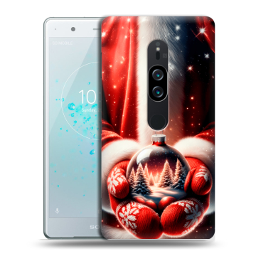 Пластиковый чехол на Sony Xperia XZ2 Premium с принтом Новый год Пластиковый чехол на Sony Xperia XZ2 Premium с принтом Новый год