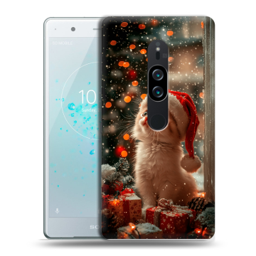 Пластиковый чехол на Sony Xperia XZ2 Premium с принтом Новый год Пластиковый чехол на Sony Xperia XZ2 Premium с принтом Новый год