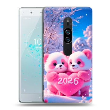 Пластиковый чехол на Sony Xperia XZ2 Premium с принтом Новый год Пластиковый чехол на Sony Xperia XZ2 Premium с принтом Новый год