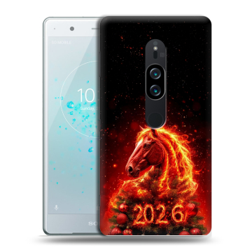 Пластиковый чехол на Sony Xperia XZ2 Premium с принтом Новый год Пластиковый чехол на Sony Xperia XZ2 Premium с принтом Новый год