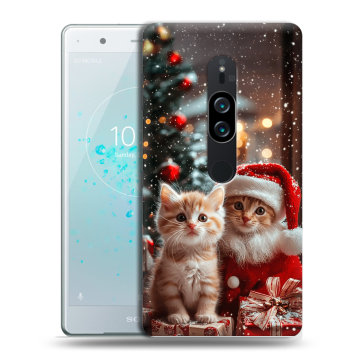 Пластиковый чехол на Sony Xperia XZ2 Premium с принтом Новый год Пластиковый чехол на Sony Xperia XZ2 Premium с принтом Новый год