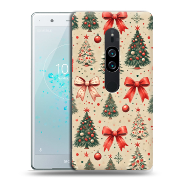 Пластиковый чехол на Sony Xperia XZ2 Premium с принтом Новый год Пластиковый чехол на Sony Xperia XZ2 Premium с принтом Новый год